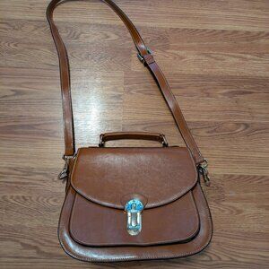 Kattee Brown Messenger Crossbody Bag